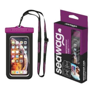Waterproof Case – Smartphone (Black/Purple) – Universal Size