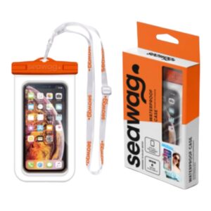 Waterproof Case - Smartphone (White / Orange) - Universal Size