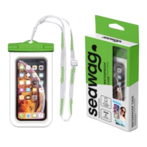 Waterproof Case - Smartphone (White/ Green) - Universal Size
